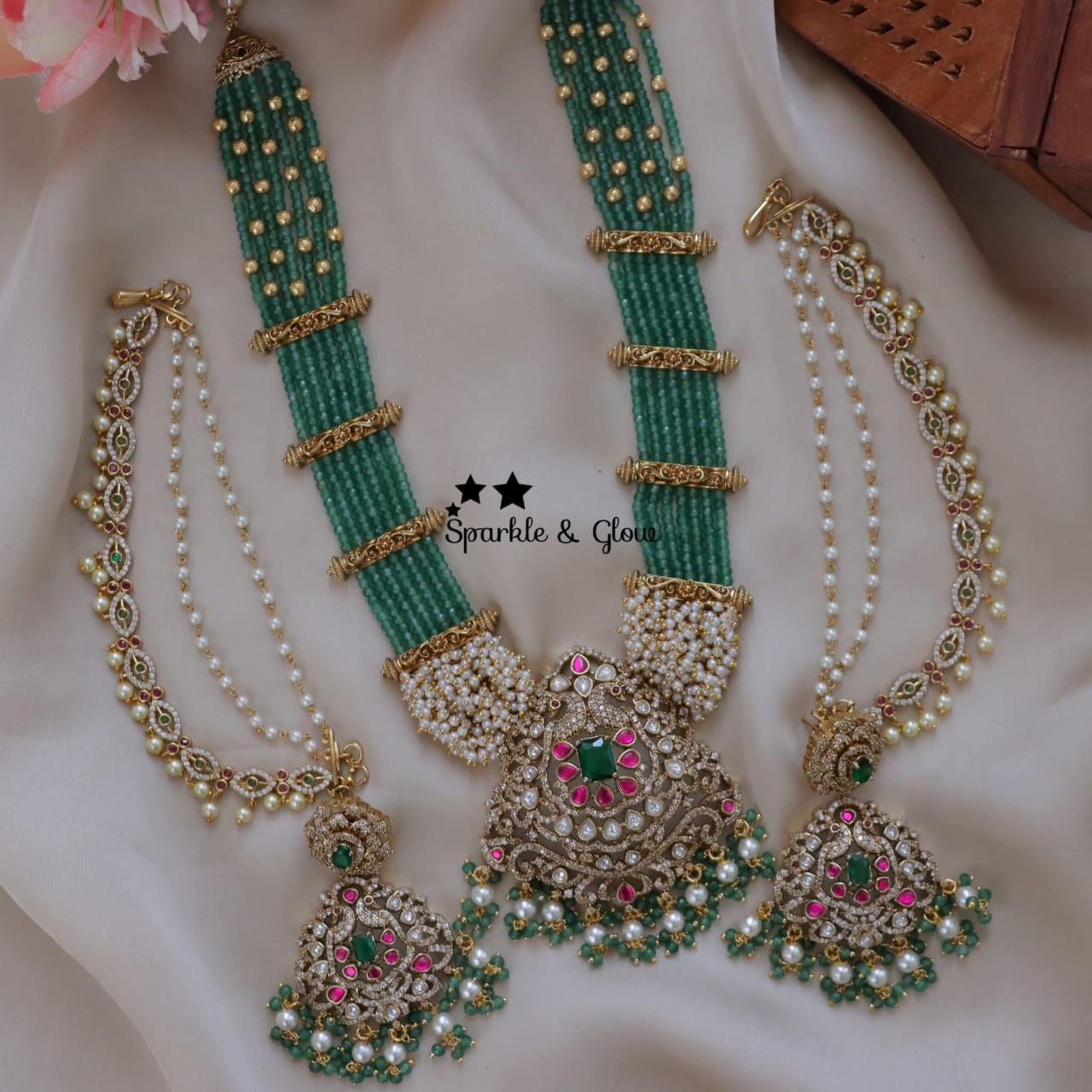 Majestic Green Bridal Set