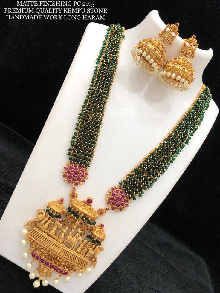 Green and Beads Golden Glory Set