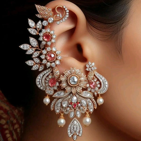 Ziva Women Super Shine AD Work Earrings Set