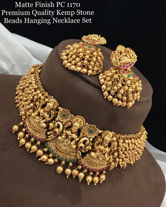 Kunu Super Gold Plated Pure South look Necklace Set